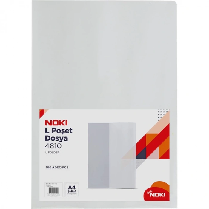 NOKI A4 ŞEFFAF L POŞET DOSYA 100LÜ 4810-110