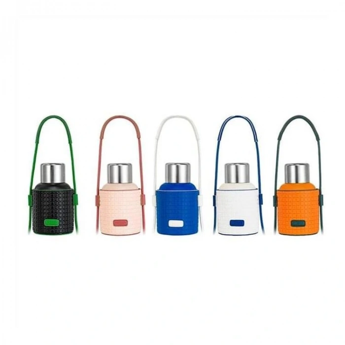 VAGONLİFE DILLER PİPETLİ KILIFLI TAŞIMA ASKILI ÇELİK MATARA 9058 460 ML