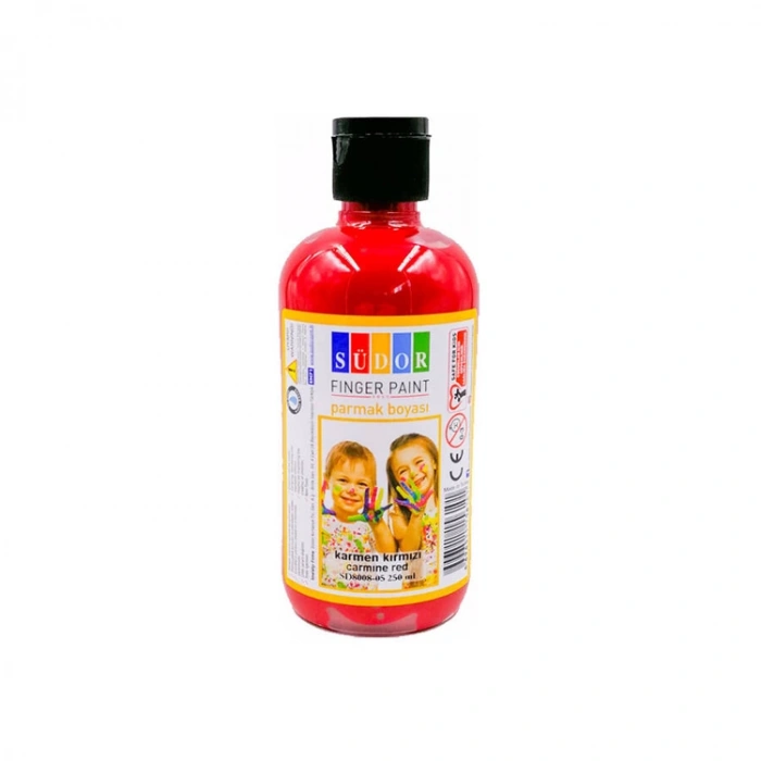 SÜDOR PARMAK BOYASI 250 ML KARMEN KIRMIZI - SD8008-05