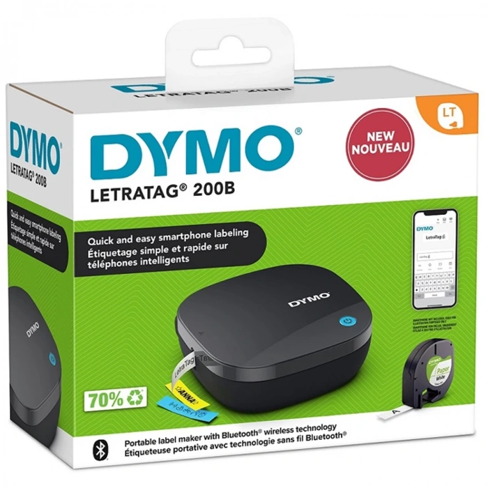 DYMO LETRATAG 200B BLUETOOTH BAĞLANTILI ETİKET MAKİNESİ 2172855