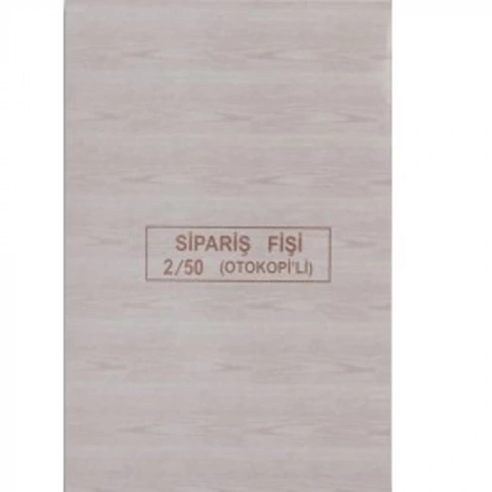 DİLMAN SİPARİŞ FİŞİ 2/50 OTOKOPİLİ 3 NÜSHA