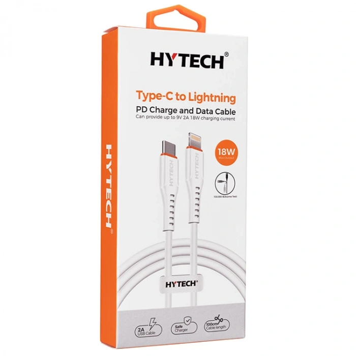 HYTECH HY-XPD10 PD 1mt 2A 18W TYPE-C TO LIGHTNING HIZLI ŞARJ KABLOSU