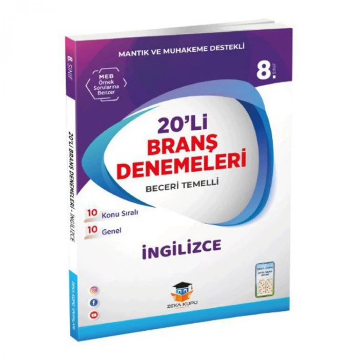 ZEKA KÜPÜ 8. SINIF İNGİLİZCE 20Lİ BRANŞ DENEMELERİ