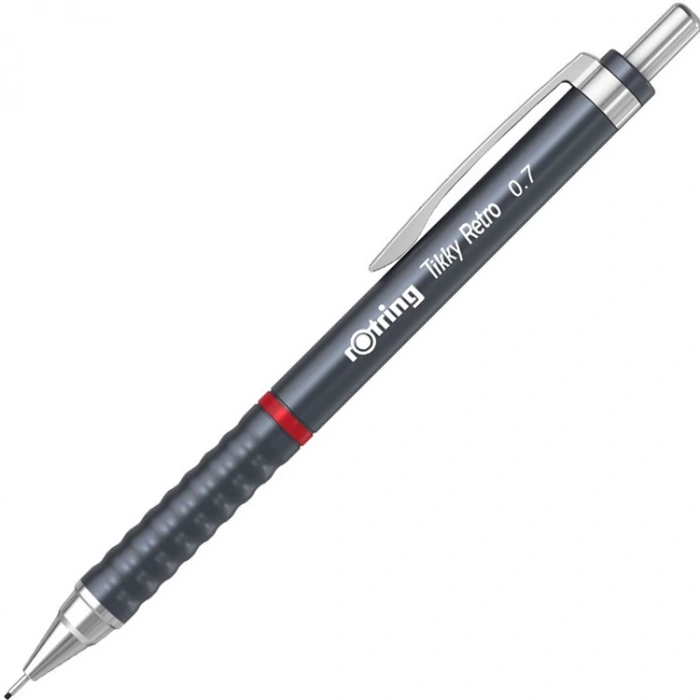 ROTRING TIKKY RETRO VERSATIL KALEM METALİK GRİ 0.7mm