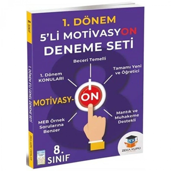 ZEKA KÜPÜ 8.SINIF 1. DÖNEM 5Lİ MOTİVAYON DENEME SETİ