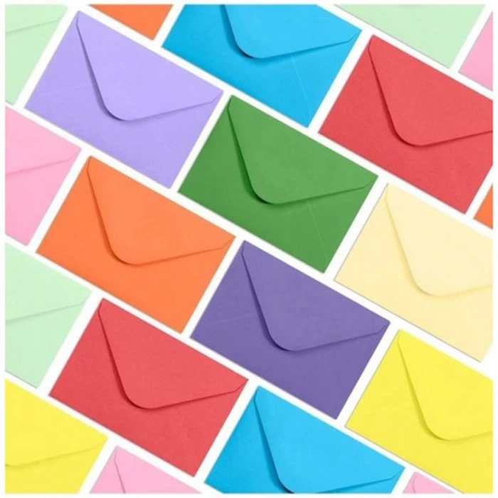 ZARFSAN 13X18 90GR RENKLİ DAVETİYE ZARFI 500LÜ