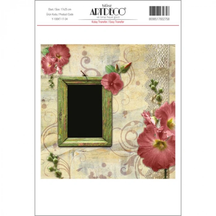 ARTDECO KOLAY TRANSFER 17X25CM DESEN NO:34