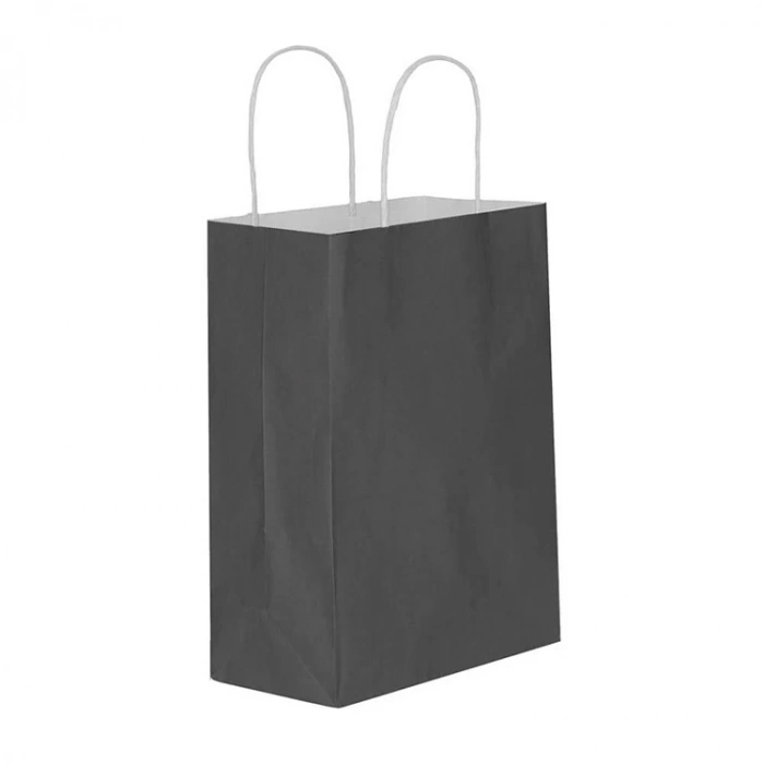 TEKNOPOİNT KARTON KRAFT SİYAH HEDİYE ÇANTASI 25X31 - TEKLİ