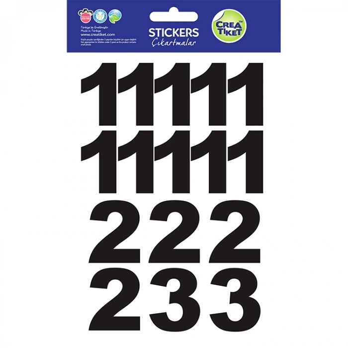 CREA XL ETİKET RAKAMLAR 1341