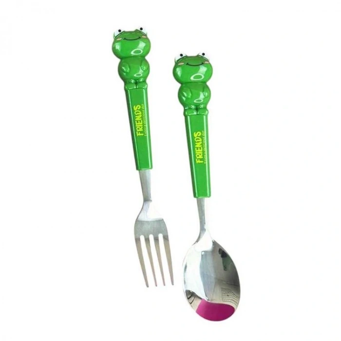 BAM BM1623 HAYVAN FİGÜRLÜ KUTULU PASLANMAZ ÇELİK ÇATAL KAŞIK SETİ - TEKLİ