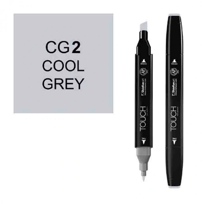 TOUCH TWIN CG2 ÇİFT UÇLU MARKER COOL GREY