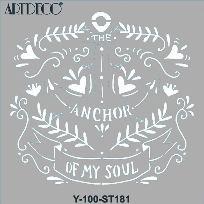 ARTDECO STENCİL 30X30CM RUHUN ÇIPASI 181