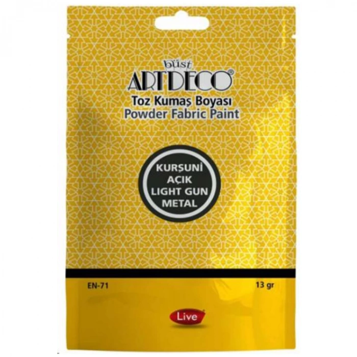 ARTDECO TOZ  KUMAŞ BOYASI 13 GR. KURŞUNİ AÇIK 1126