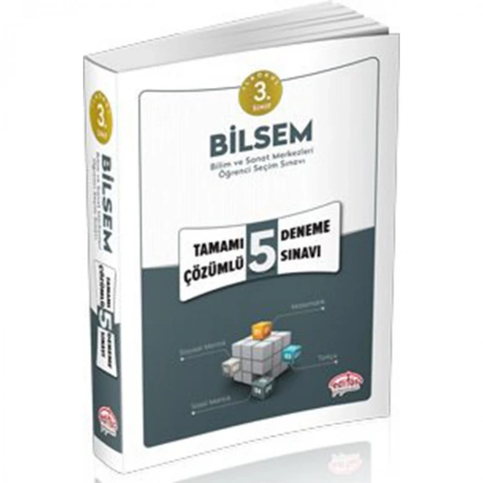 EDİTÖR 3. SINIF BİLSEM TAMAMI ÇÖZÜMLÜ 5 DENEME SINAVI