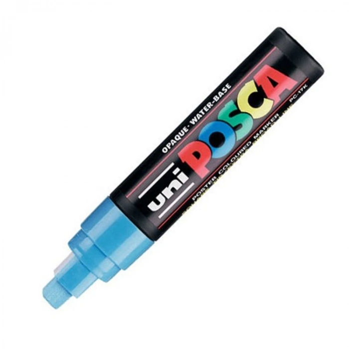 UNİ POSCA SU BAZLI POSTER MARKER 15.0 AÇIK MAVİ PC-17K