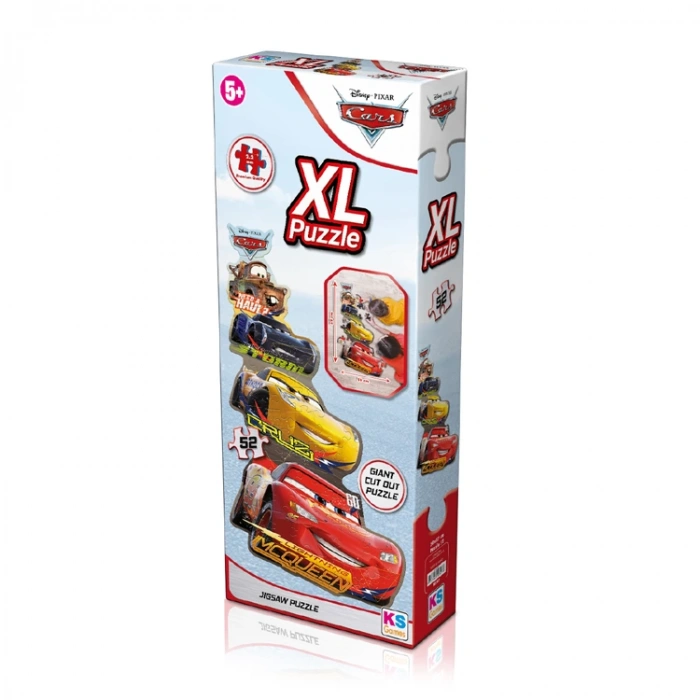 KS GAMES CR10307 DISNEY PIXER CARS 50x87cm  XL YAPBOZ/PUZZLE 52 PARÇA 3YAŞ