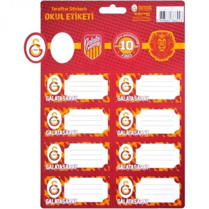 TMN GALATASARAY STICKERLI OKUL ETİKETİ 3 YP - 463640