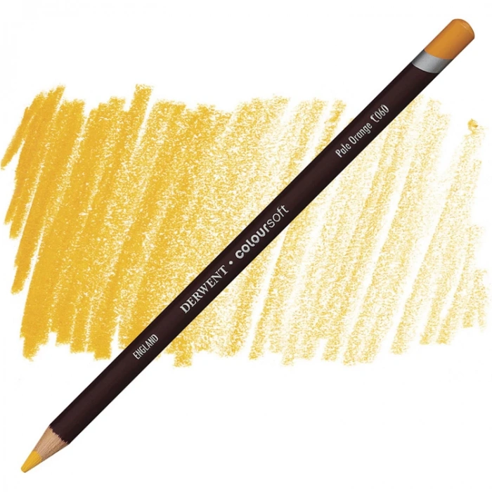 DERWENT COLOURSOFT - YUMUŞAK KURUBOYA KALEMİ- PALE ORANGE C060