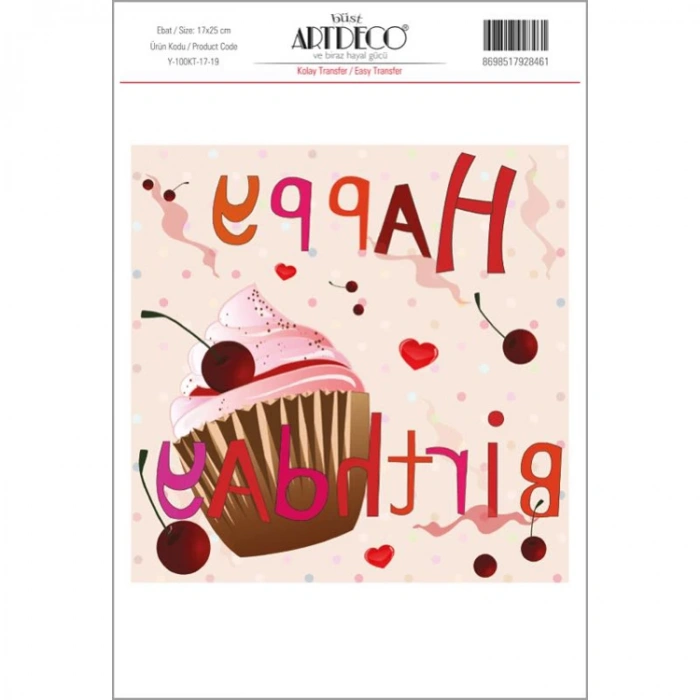 ARTDECO KOLAY TRANSFER 17X25CM DESEN NO:19