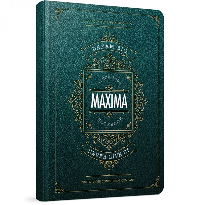 GIPTA MAXIMA İPLİK DİKİŞLİ SERT KAPAK DEFTER 13x21 120YP. ÇİZGİSİZ