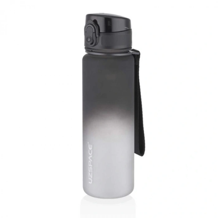 UZSPACE 3026-6  TRITAN SOFT TOUCH MATARA PİPETSİZ 500 ML GRADIENT RENK BLACK-WHITE