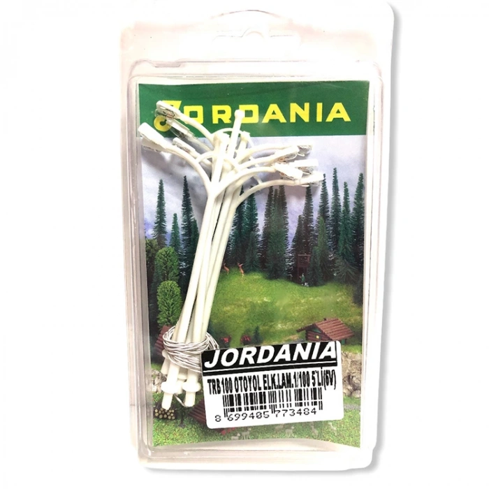 JORDANIA TRB100 ELEKTRİKLİ OTOYOL LAMBASI ÇİFTLİ 1/100 5Lİ 6V