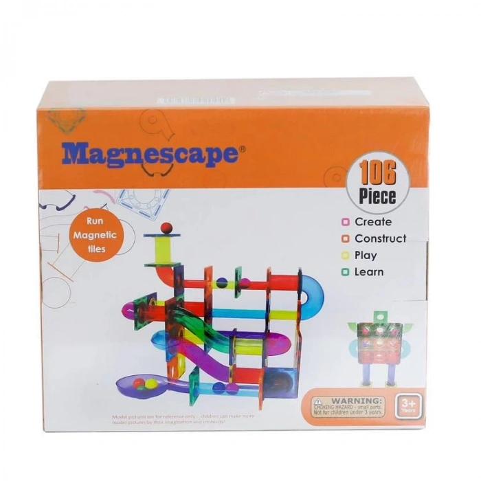 BAŞEL 88106 MAGNESPACE RUN MAGNETİC TİLES FAYANS 106 PARÇA  3+