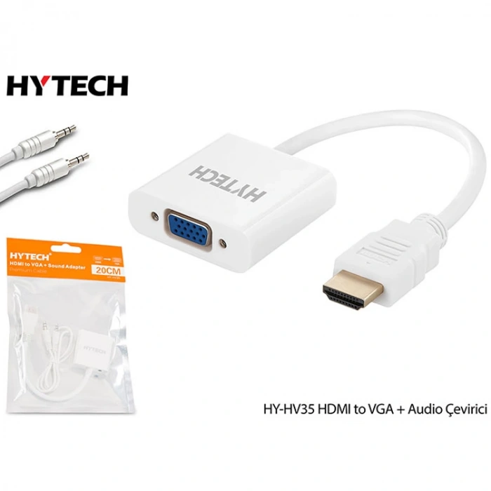 HYTECH HY-HV35 HDMI TO VGA+ AUDIO ÇEVİRİCİ