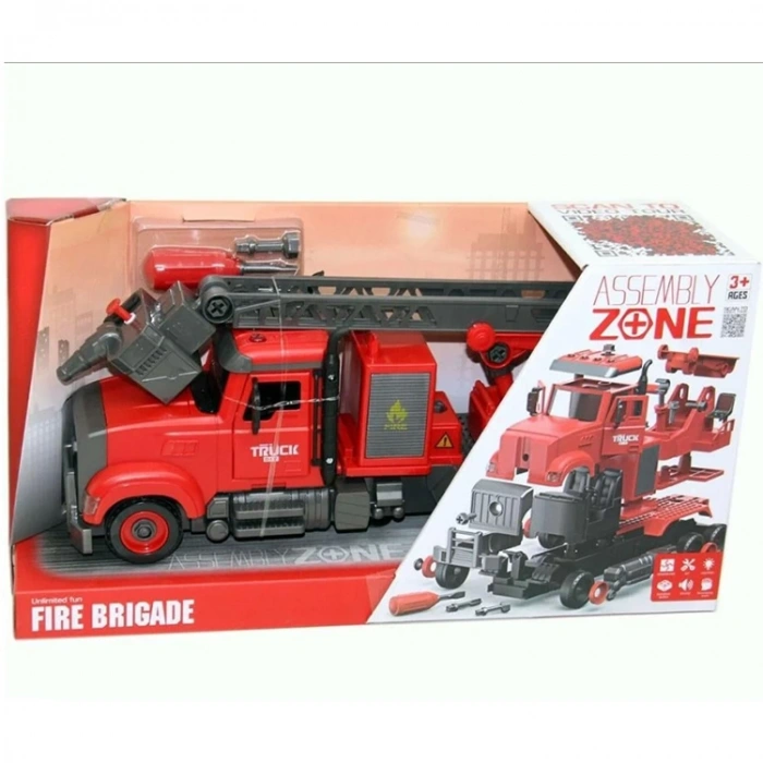 CANEM YW9081B SÜRTMELİ SESLİ IŞIKLI SÖK TAK İTFAİYE ARACI 3+