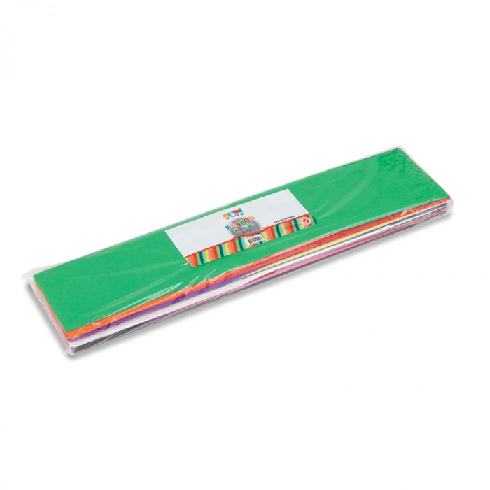 PUTİ 5466 50X200cm  KRAPON KAĞIDI 10LU KARIŞIK RENK