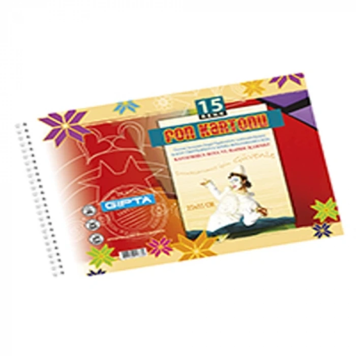 GIPTA SPRİALLİ FON KARTONU 35x50 15 RENK