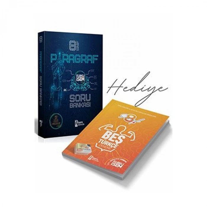 İSEM 8. FARKLI İSEM PARAGRAF SORU BANKASI + 5 TÜRKÇE DENEME