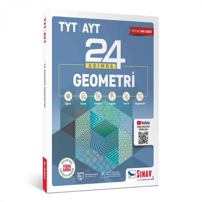SINAV GEOMETRİ TYT-AYT 24 ADIMDA KONU ANLATIMLI SORU BANKASI