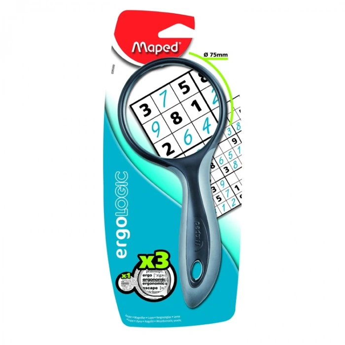 MAPED 039300 ERGOLOGIC BÜYÜTEÇ X3-75MM GRİ