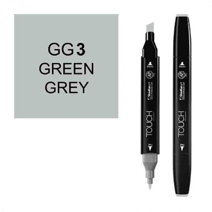 TOUCH TWIN GG3 ÇİFT UÇLU MARKER GREEN GREY