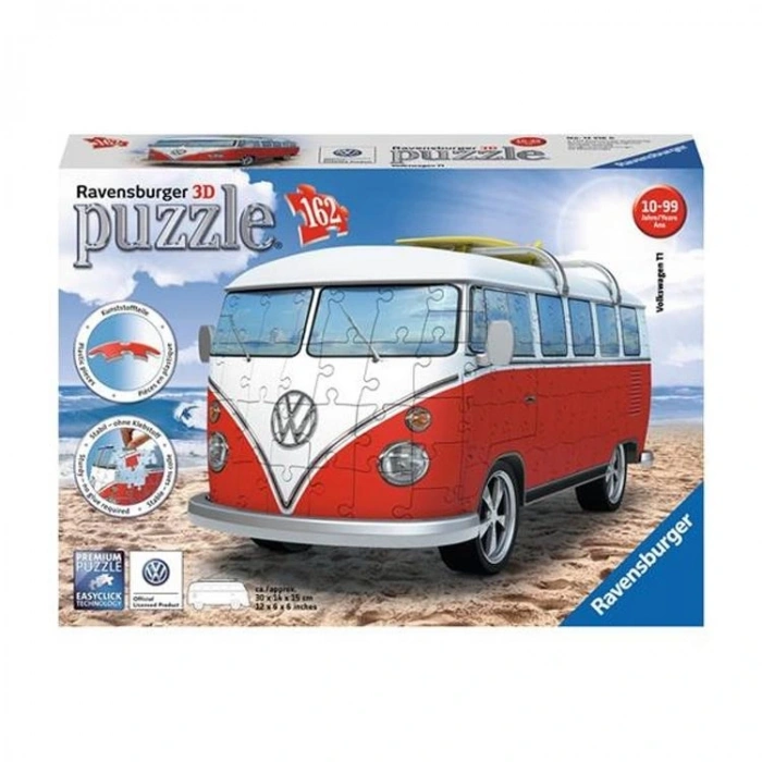 ADORE 125166 RAVENSBURGER VW BUS T1 3D PUZZLE 162 PARÇA