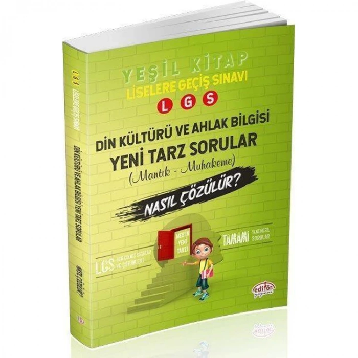 EDİTÖR 8. SINIF LGS FDİN KÜLTÜRÜ MANTIK-MUHAKEME YEŞİL