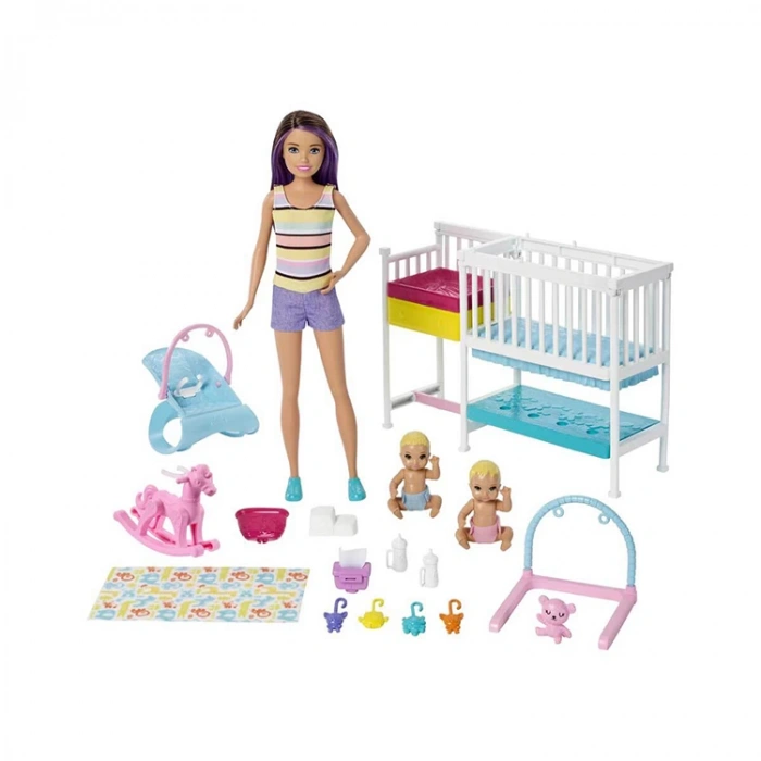 MATTEL GFL38  BARBIE BEBEK BAKICISI SKIPPER UYKU EĞİTİMİNDE OYUN SETİ