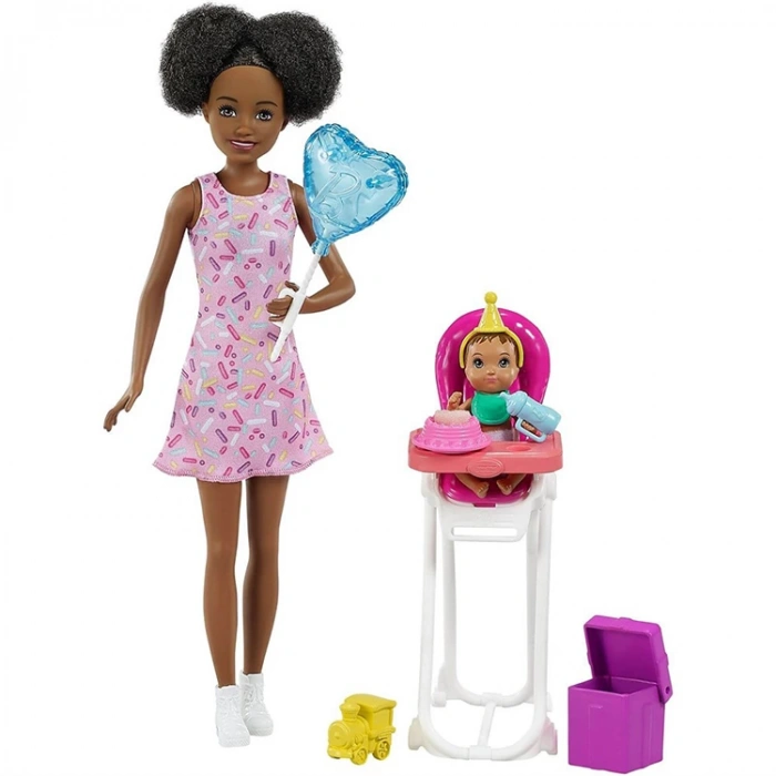 MATTEL FHY97/ GRP41  BARBIE BEBEK BAKICISI BEBEĞİ VE AKSESUARLARI OYUN SETLERİ