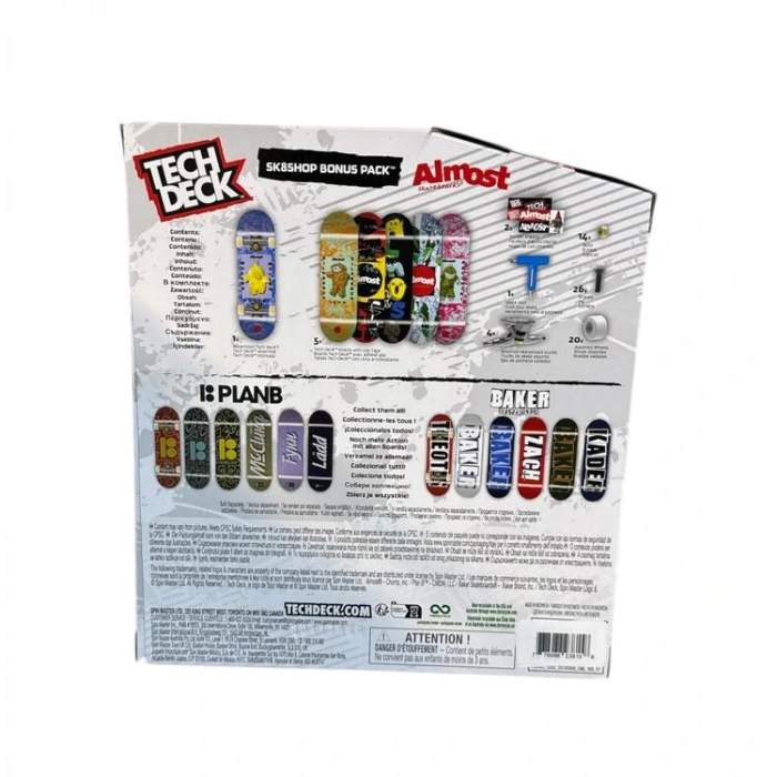 TECH DECK MİNİ PARMAK KAYKAY 6LI  1 SET  SPM-6028845