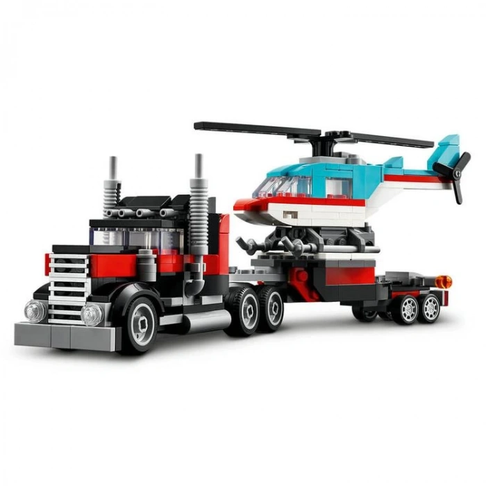 LEGO CREATOR 31146 3Ü 1 ARADA HELİKOPTERLİ AÇIK KASA KAMYON  270 PARÇA