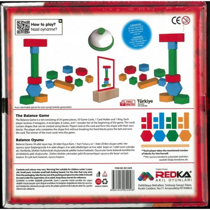 REDKA RD5409 BALANCE  DİKKAT, DENGE VE HIZ KUTU OYUNU