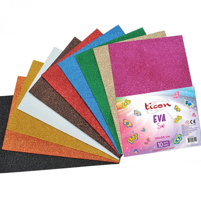 TİCON SİMLİ EVA 20X30CM 10LU KARIŞIK RENK