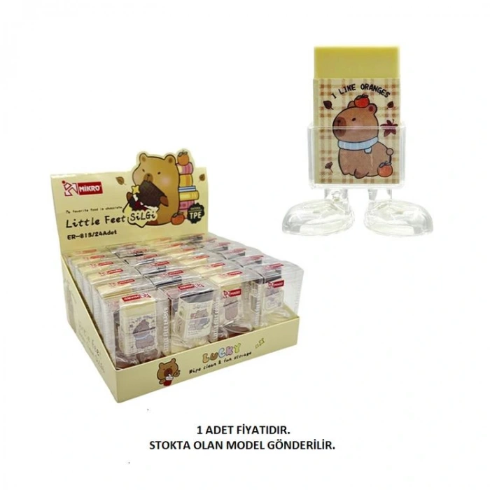 MİKRO ER813 AYAKLI LUCKY BEAR SİLGİ - TEKLİ