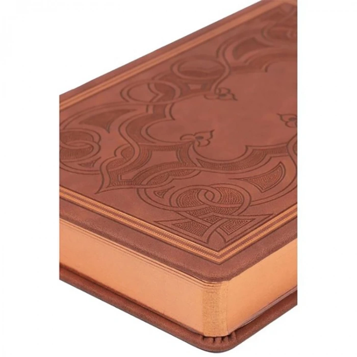 VICTORIAS JOURNALS 3476 VINTAGE OLD BOOK 14x20cm 80gr.160YP. ÇİZGİLİ DEFTER KAHVERENGİ