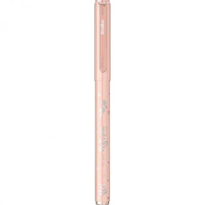 SCRIKSS FESTİVAL PASTEL GÖVDELİ JEL KALEM TÜKENMEZ KALEM 0.7 NEON SOMON