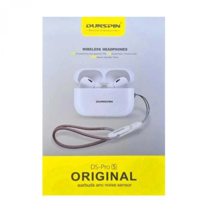 DUNSPIN DS-PRO5 EARBUDS BLUETOOTH KULAK İÇİ KULAKLIK BEYAZ