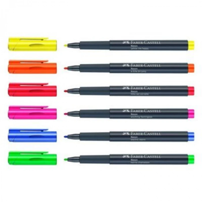 FABER CASTELL NEON MARKER 6lı SET