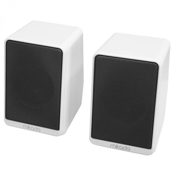MİKADO MD-178 2.0 2W*2 BEYAZ RGB AYDINLATMALI USB+3.5MM USB 5V SPEAKER HOPERLÖR