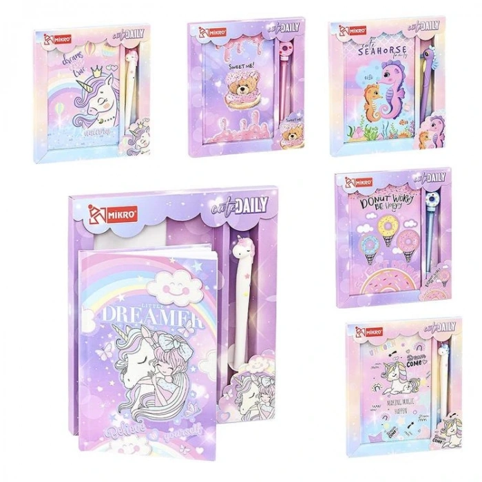 MİKRO MD135 KUTULU VE KALEMLİ HATIRA DEFTERİ (GÜNLÜK)